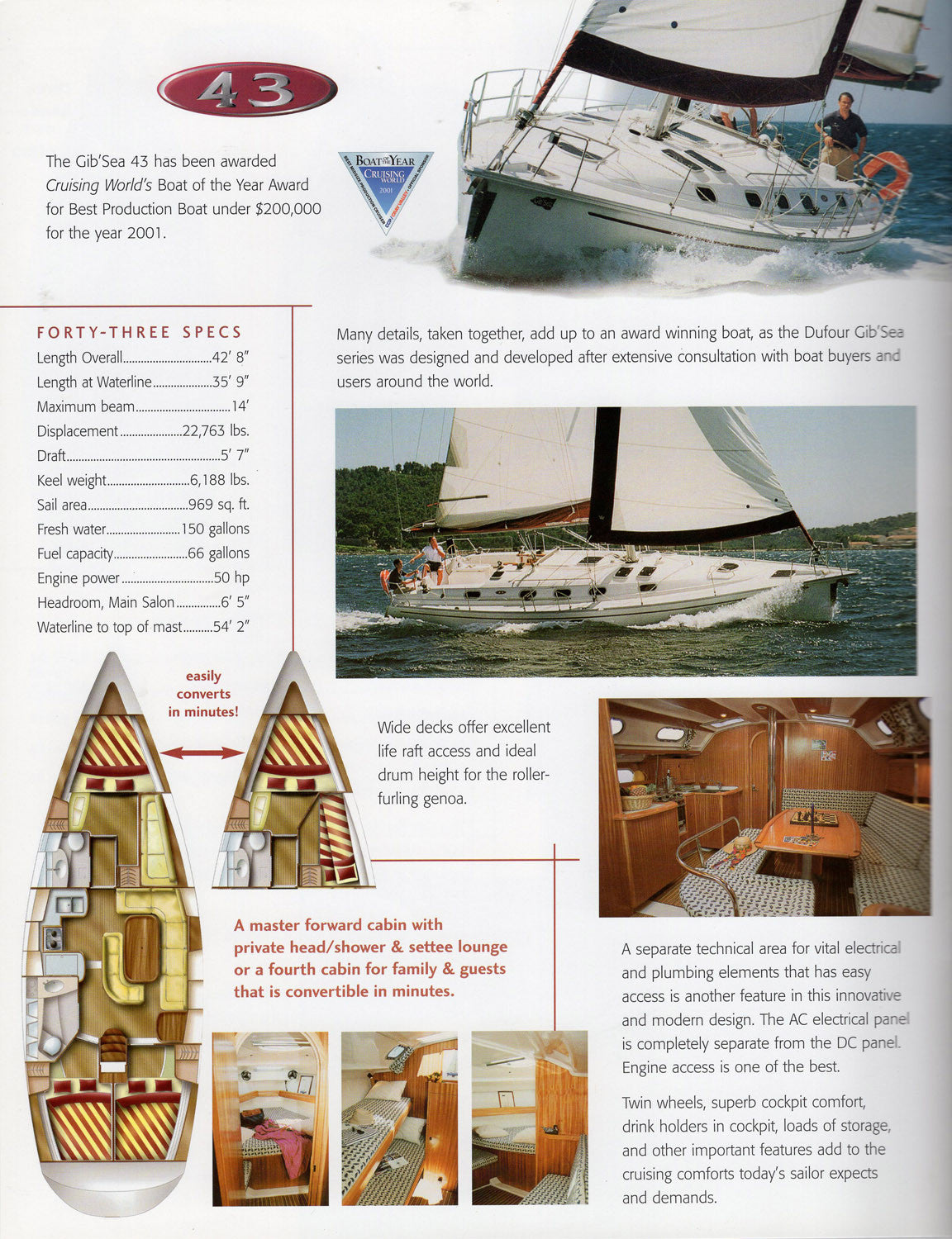 Dufour 2002 Gib'Sea  Brochure