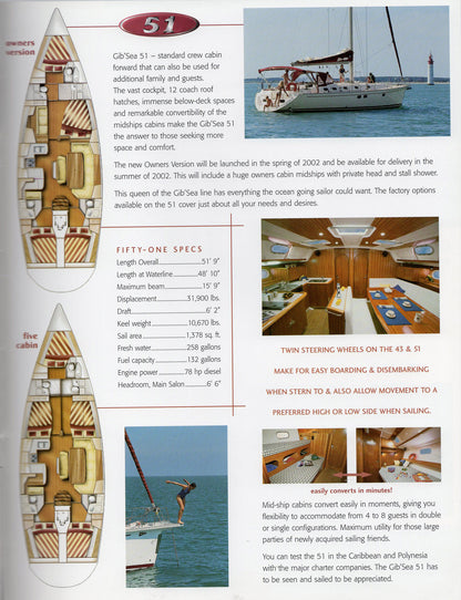 Dufour 2002 Gib'Sea  Brochure