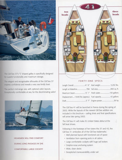 Dufour 2002 Gib'Sea  Brochure