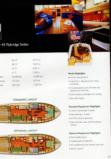 Grand Banks 2002 Eastbay Brochure