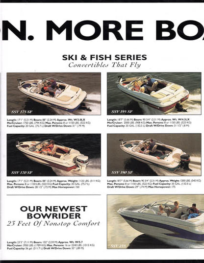 Glastron 1995 Abbreviated Brochure