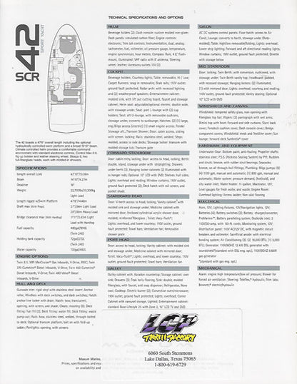 Maxum 42SCR Sport Yacht Brochure