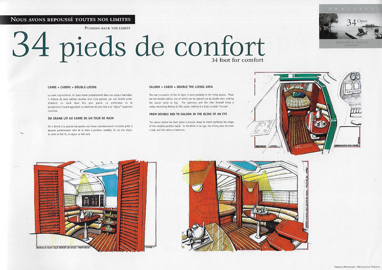 Jeanneau Prestige 34 Open Preliminary Brochure