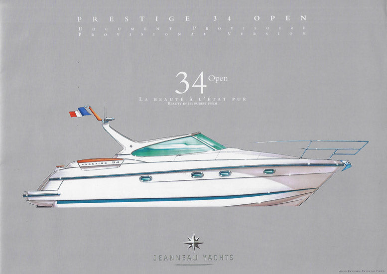 Jeanneau Prestige 34 Open Preliminary Brochure