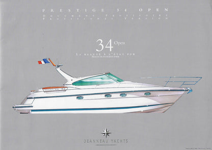 Jeanneau Prestige 34 Open Preliminary Brochure