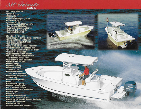 Palmetto 2002 Custom Brochure