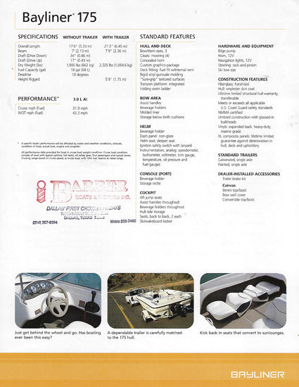 Bayliner 175 Brochure