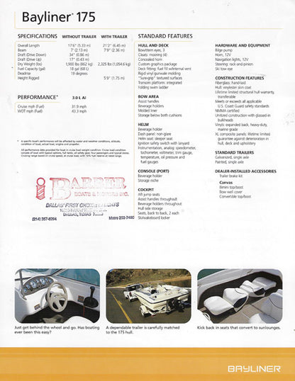 Bayliner 175 Brochure