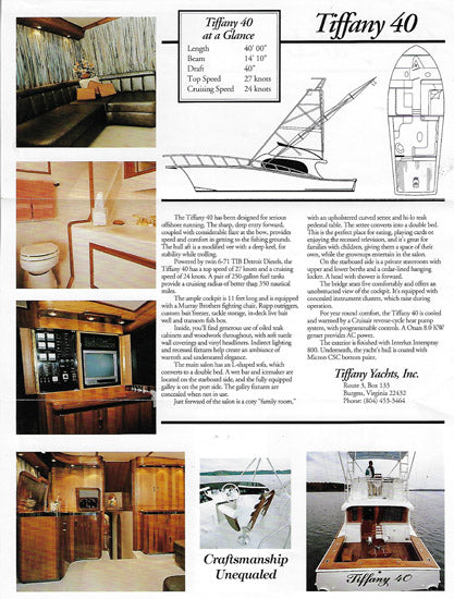 Tiffany 40 Brochure