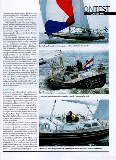 Contest 44CS Yachting World Magazine Reprint Brochure