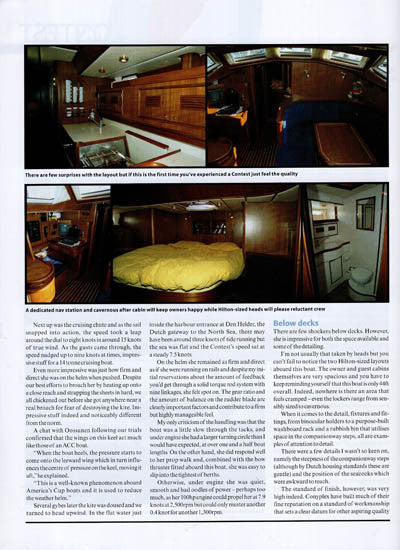 Contest 44CS Yachting World Magazine Reprint Brochure