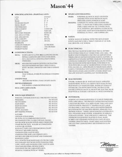 Mason 44 Brochure