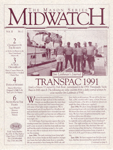 Mason Midwatch Newsletter