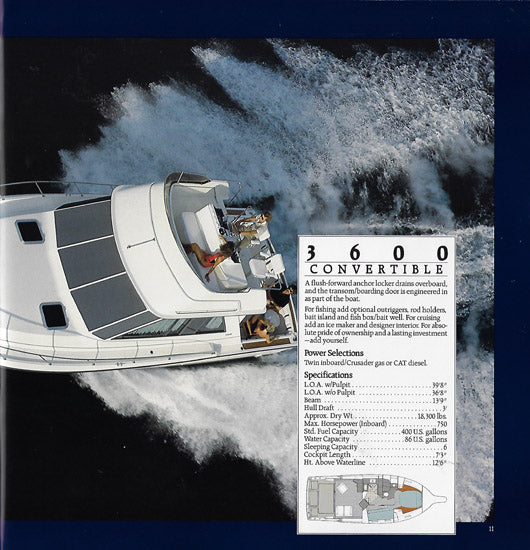Tiara 1987 Brochure – SailInfo I boatbrochure.com