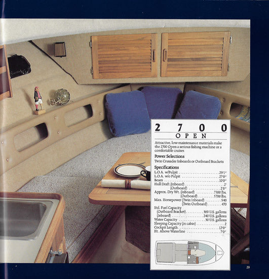 Tiara 1987 Brochure – SailInfo I boatbrochure.com