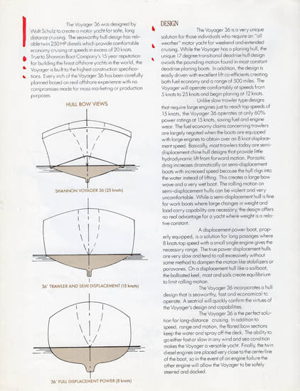 Shannon Voyager 36 Brochure