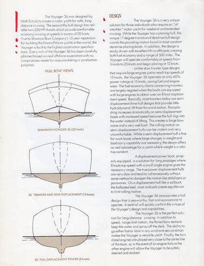 Shannon Voyager 36 Brochure