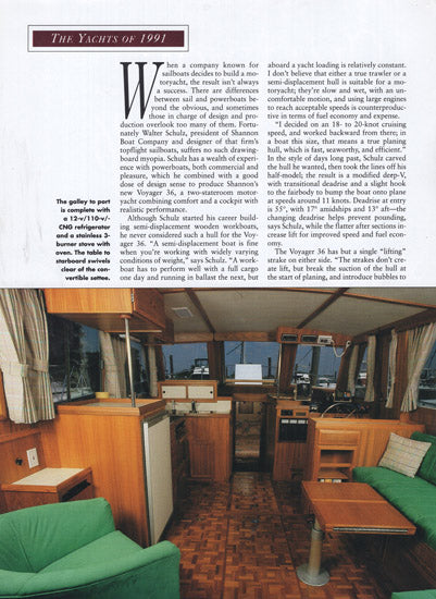 Shannon Voyager 36 Yachting Magazine Reprint Brochure