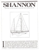 Shannon Yachts The World's Best Sailboats Book Reprint Brochure
