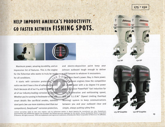 Johnson 2003 Outboard Brochure