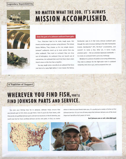 Johnson 2003 Outboard Mini Brochure