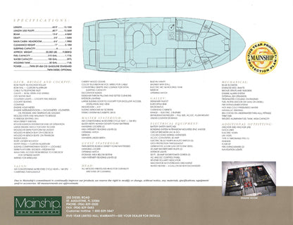 Mainship 40 Sedan Bridge Brochure