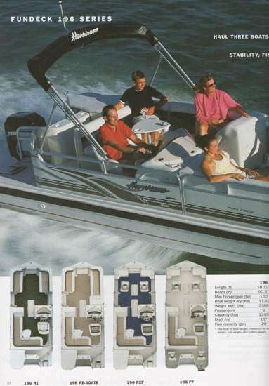 Hurricane 2003 Deck Boat Brochure