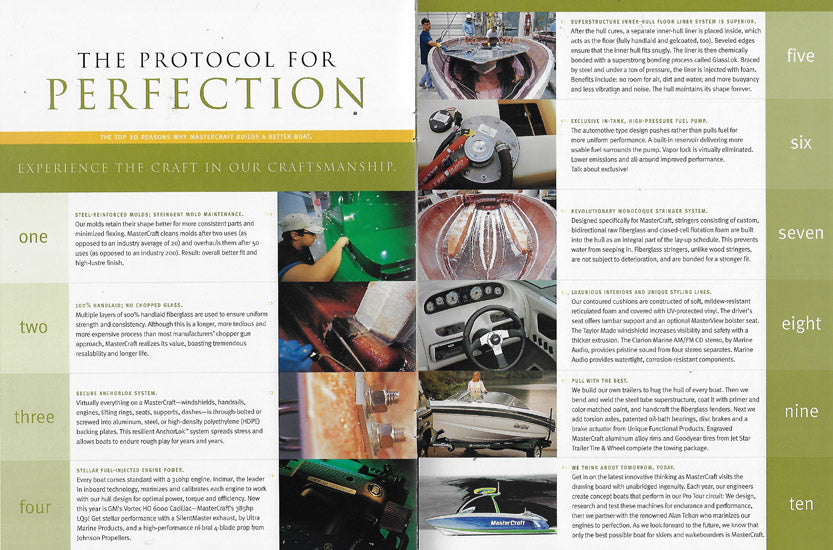 Mastercraft Craftmanship Brochure