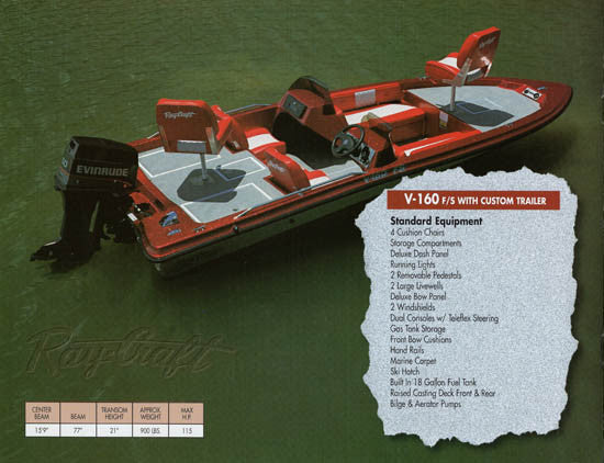 Ray-Craft 1992 Bass Boat Brochure