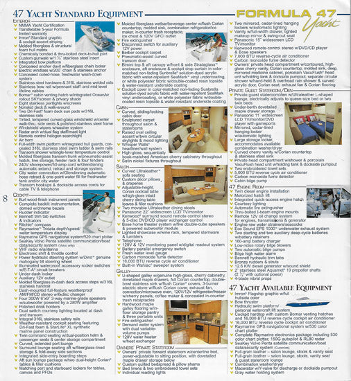 Formula 47 Yacht Brochure