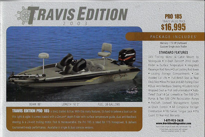 Procraft 2003 Travis Edition Brochure