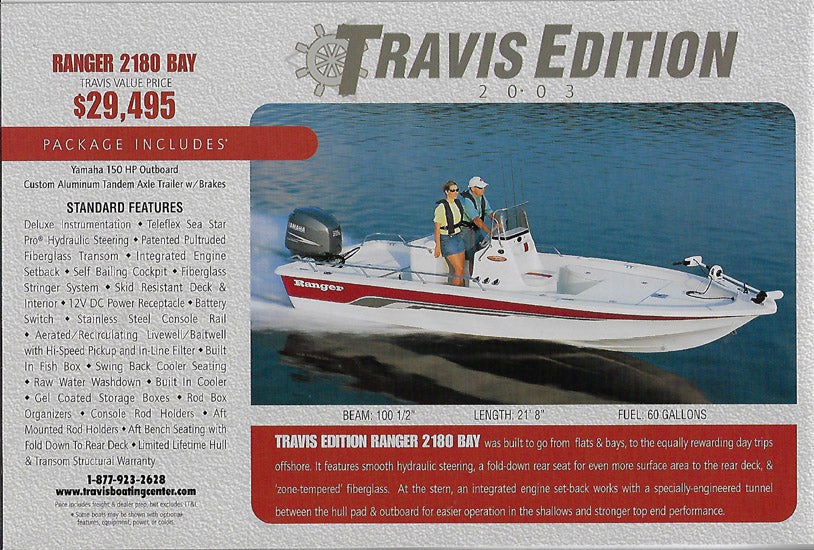 Ranger 2003 Travis Edition Brochure