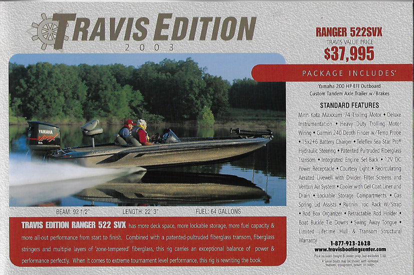 Ranger 2003 Travis Edition Brochure