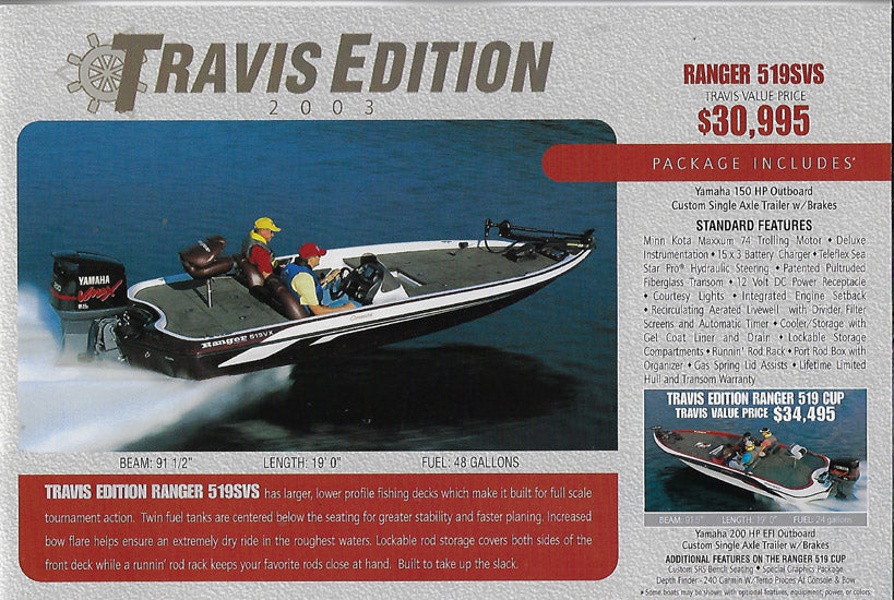 Ranger 2003 Travis Edition Brochure
