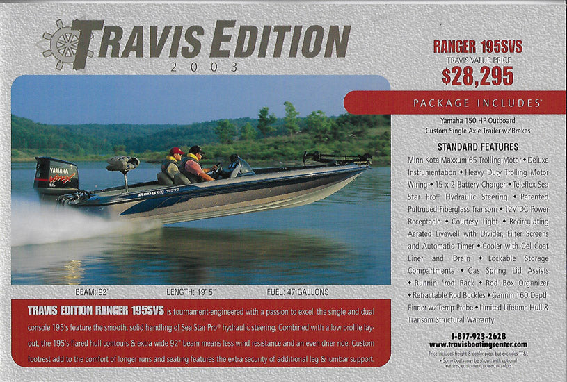 Ranger 2003 Travis Edition Brochure