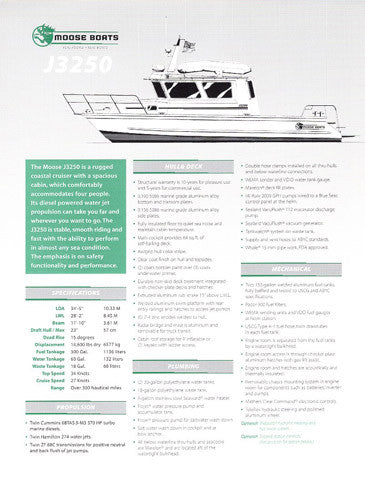 Ironwind 2003 Moose Boat Brochure Package