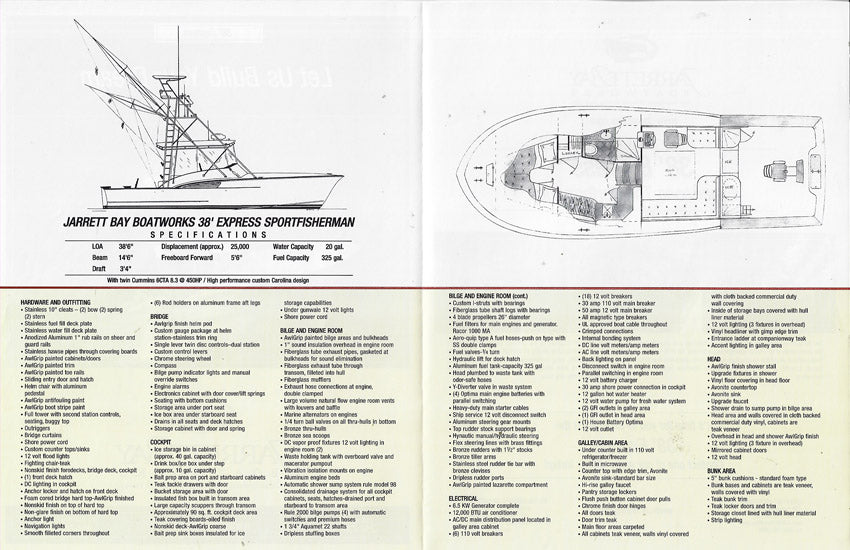 Jarrett Bay 38 Express Brochure