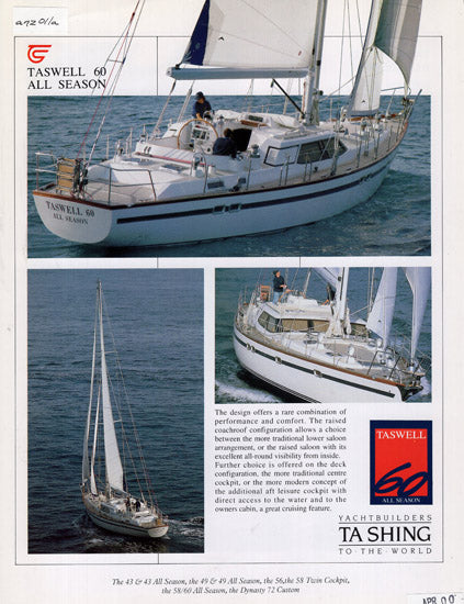 Taswell 60 All Season Brochure