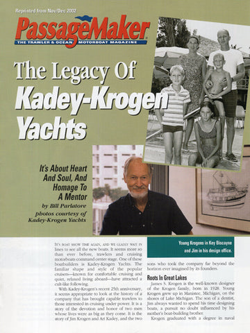 Kadey Krogen Passagemeaker Magazine Reprint Brochure