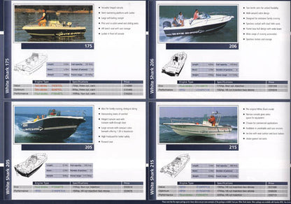 White Shark 2003 Price List Brochure