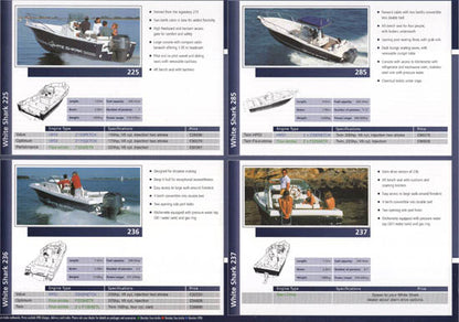 White Shark 2003 Price List Brochure