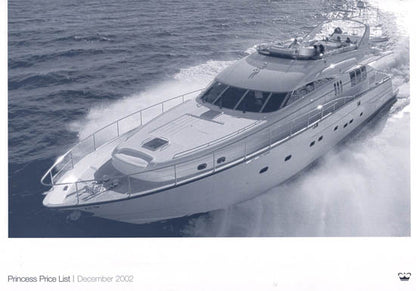 Princess 2003 Price List Brochure