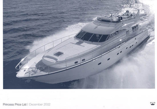 Princess 2003 Price List Brochure