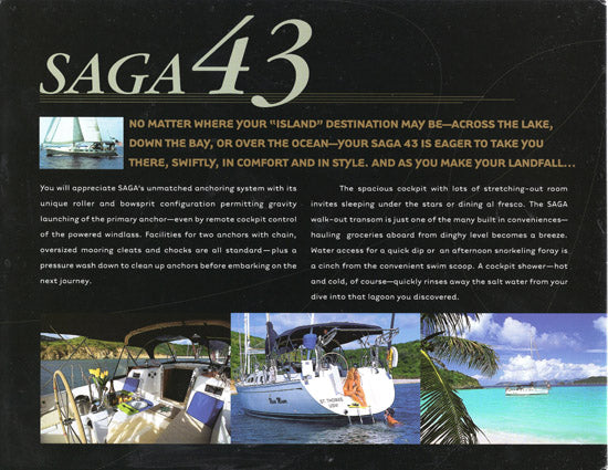Saga 43 Brochure