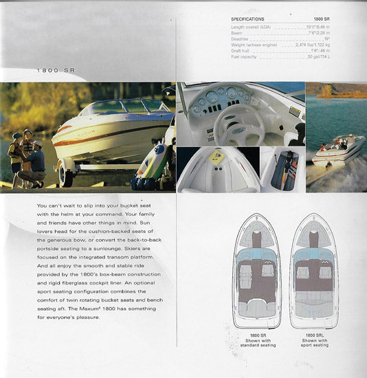 Maxum 2003 Sport Boats & Decks Brochure
