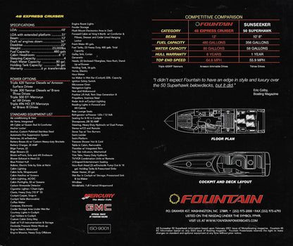 Fountain 48 Express Cruiser Brochure