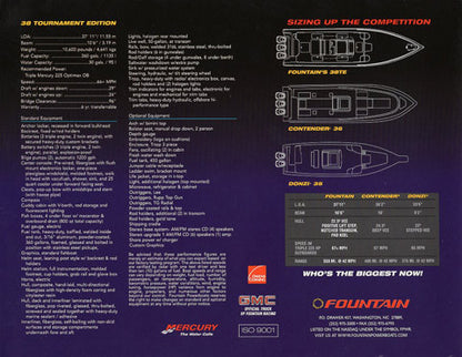 Fountain 38 Tournament Edition Brochure