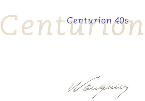 Wauquiez Centurion 40s Brochure