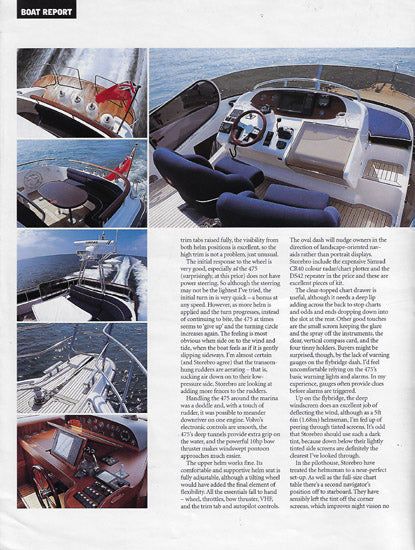 Storebro 475 Commander Motor Boat & Yachting Magazine Reprint Brochure