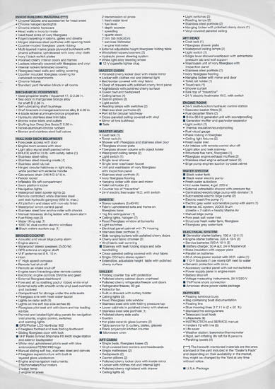 Pershing 43 USA Specification Brochure